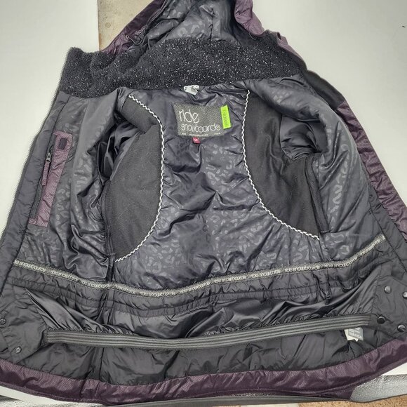 RIDE Seward Insulated Ladies Snowboard Jacket Deep Plum S NWOT - Picture 10 of 13